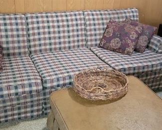 Vintage sofa and loveseat