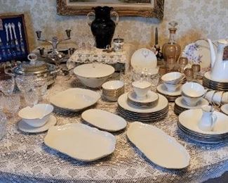 Rosenthal china, Waterford and other crystal