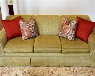 Sofa (by Sherrill), rug, and accessories.