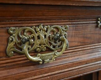 marble top entry stand (detail)