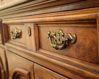 china cabinet with bubble glass (detail)