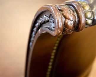 leather barstools (detail)