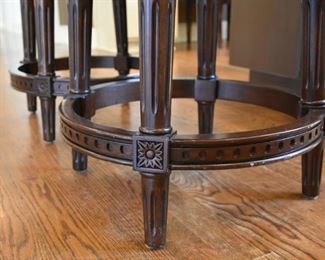 leather barstools (detail)