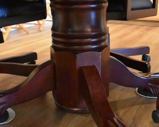 Game table with 4/four chairs (base detail)