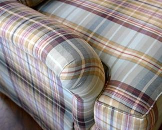 upholstered club chair, rocker, by Harden (detail)