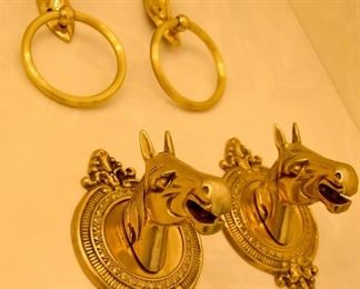 brass horse hardware