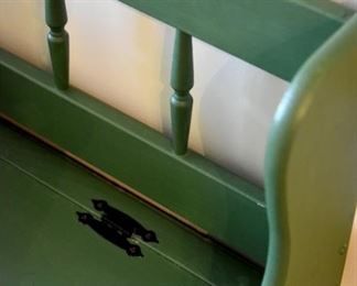 storage bench (detail)