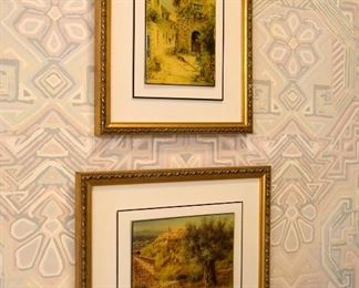 framed art, glass tiles