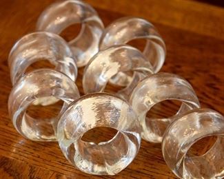 glass napkin rings