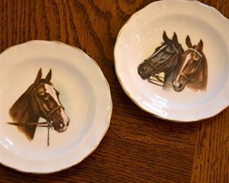 "Dutchess", fine bone china dishes, horse themed, Made in England
