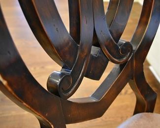 wooden desk chair (1/one) (detail)