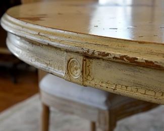 breakfast room table, six/6 chairs (detail)