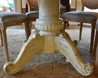 breakfast room table, six/6 chairs (detail)