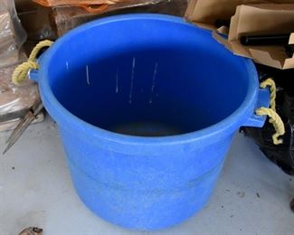 large blue container