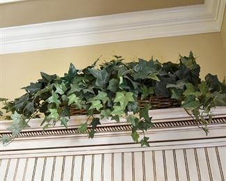 faux ivy in basket