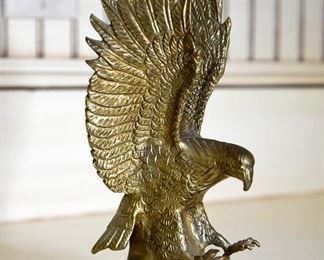 American Bald eagle brass sculpture