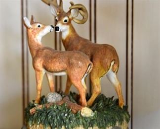 small ceramic deer music box