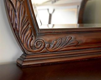 dresser with mirror (mirror detail)