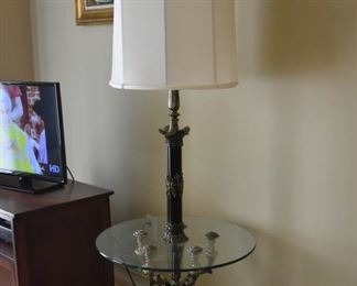 floor lamp with table