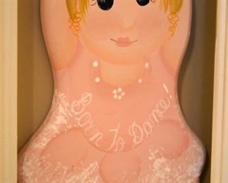 wooden wall hanging, "Born to Dance!"