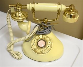 old-fashion style (push-button) telephone