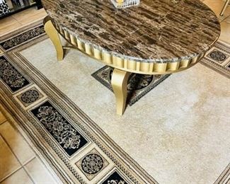 Heavy Marble Top Coffee Table