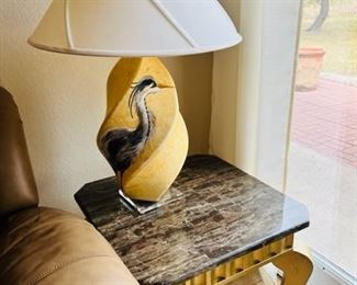 2 Marble Top End Tables