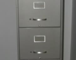 File cabinet and printer