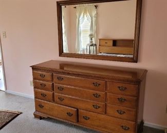 Dresser and detached mirror part of master suite. Circa 1960