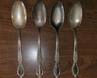 William Rogers & Sons 'Victorian Rose' Collection Silverware -Serving spoons