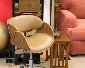 This is absolutely the most fun you will ever have in a chair!  So comfortable and of course it spins:)