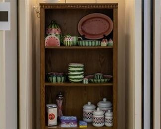 Coca Cola canisters, glasses - Watermelon dishes