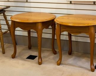 Oak end tables