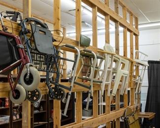 We have medical equipment if you need it.  Including a wheelchair.