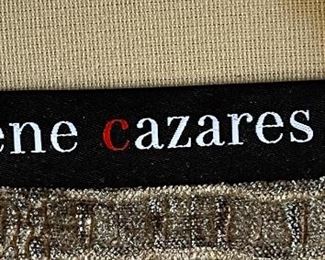 2pc Rene Cazares Contemporary Club Chairs PAIR CoCo Swivel Crocodilian Seaweed RC	27 x 41 x 41in	HxWxD
