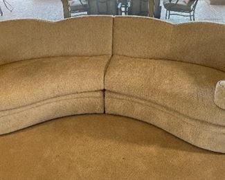 Rene Cazares Contemporary Curved Sectional Sofa Couch RC	 x 122 x 54in	HxWxD