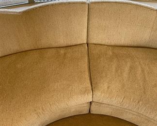 Rene Cazares Contemporary Curved Sectional Sofa Couch RC	 x 122 x 54in	HxWxD