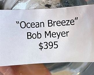 Bob Meyers Studio Art Glass Ocean Breeze Hand Blown	14 x 18 x 12in	HxWxD
