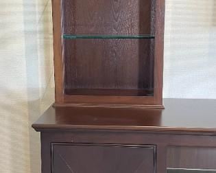 Contemporary AV Cabinet Entertainment Console in Dark Espresso w/ Shelf	Main Unit: 38 x 93.5 x 25.5in	HxWxD
