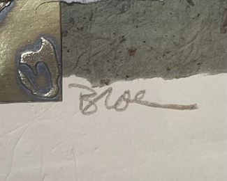 Genesis II Art  Mixed Media Textured Painting Joy Broe	Frame: 35 x 26in	
