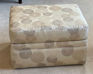 3pc Jessica Charles Chairs & Ottoman Crosby Upholstered  Swivel Chair PAIR	Chair: 36 x 33 x 35in Ottoman: 16 x 25.5 x 20in	HxWxD
