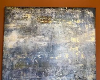 Huge Alexandra Reid Mixed Media Art Work Painting	60x60x2.5in	HxWxD
