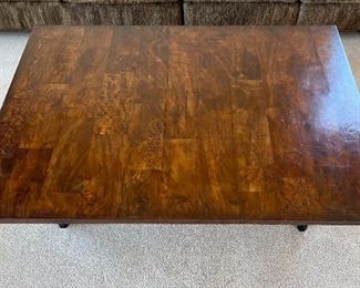 Desert Modern Burl Wood Coffee Table	17 x 45.5 x 62in	HxWxD
