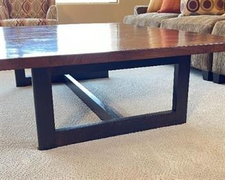 Desert Modern Burl Wood Coffee Table	17 x 45.5 x 62in	HxWxD
