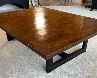 Desert Modern Burl Wood Coffee Table	17 x 45.5 x 62in	HxWxD
