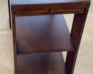 1pc Marble Top End Table Magazine Rack	24 x 14 x 26in	HxWxD
