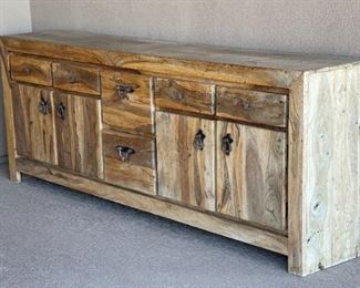 Rustic Wood Outdoor Patio Cabinet	35.5 x 93.5 x 18in	HxWxD
