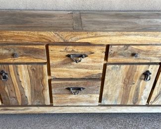 Rustic Wood Outdoor Patio Cabinet	35.5 x 93.5 x 18in	HxWxD
