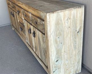 Rustic Wood Outdoor Patio Cabinet	35.5 x 93.5 x 18in	HxWxD
