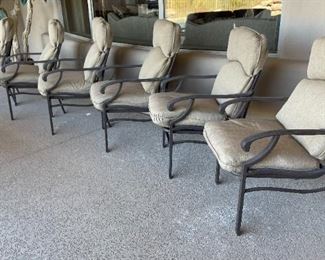 7pc Malin Mosaic Tile Top Patio Table & Chairs	Table: 28 x 42 x 84in	HxWxD
